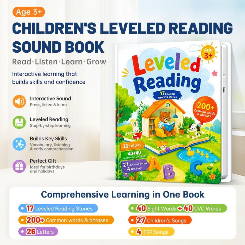 What's inside: 26 letters, 40 sight words, 40 CVC words, 200+ words, 17 stories, 27 songs